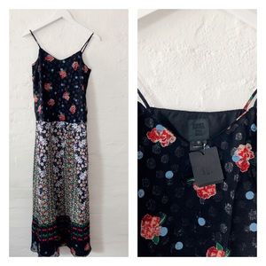 NWT - Anna Sui - multi floral / fruit summer dress